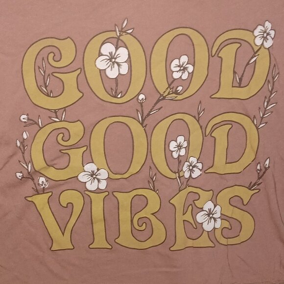 Life Clothing size Small Good Good Vibes T Shirt - Picture 1 of 5